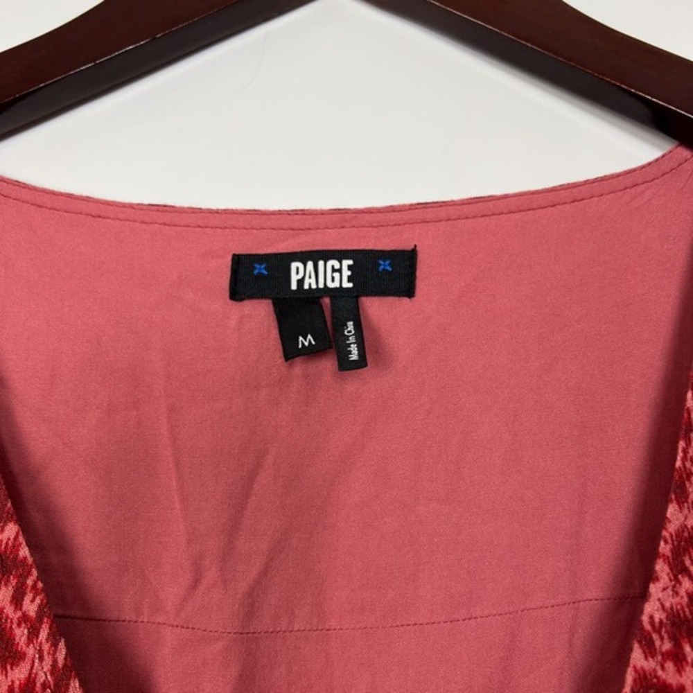 Paige Sandee Ikat V Neck Long Sleeve Mini Dress Size Medium - Picture 6 of 12